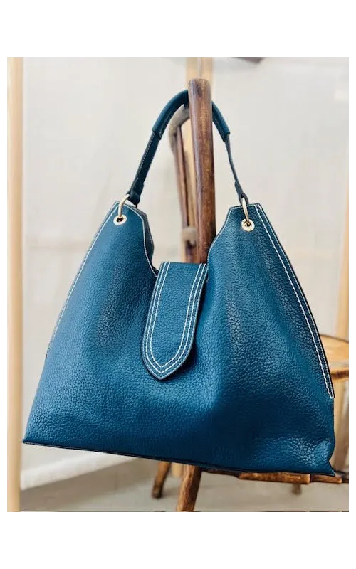 Bolso Hobo Azul